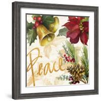 Christmas Poinsettia II-Lanie Loreth-Framed Premium Giclee Print