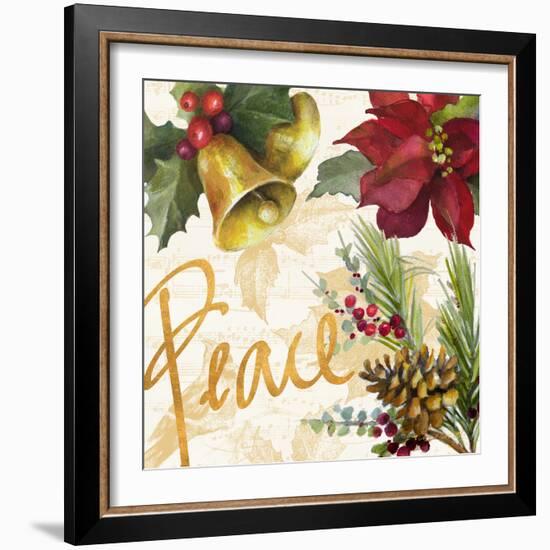 Christmas Poinsettia II-Lanie Loreth-Framed Premium Giclee Print