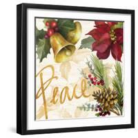 Christmas Poinsettia II-Lanie Loreth-Framed Premium Giclee Print