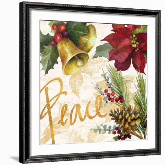 Christmas Poinsettia II-Lanie Loreth-Framed Giclee Print