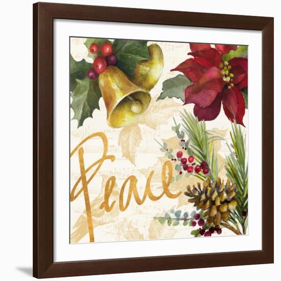 Christmas Poinsettia II-Lanie Loreth-Framed Giclee Print