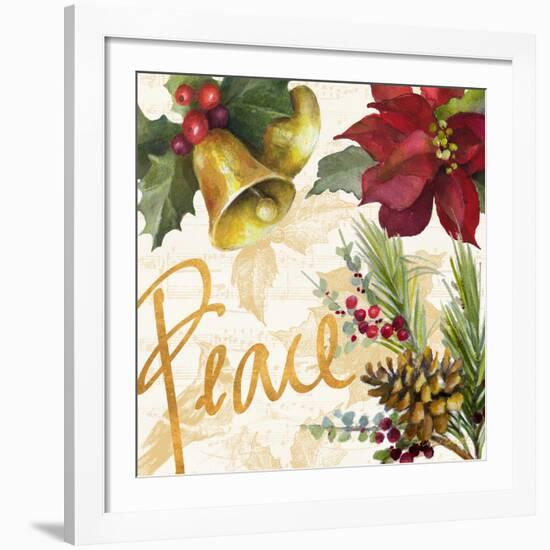 Christmas Poinsettia II-Lanie Loreth-Framed Giclee Print