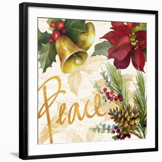 Christmas Poinsettia II-Lanie Loreth-Framed Giclee Print
