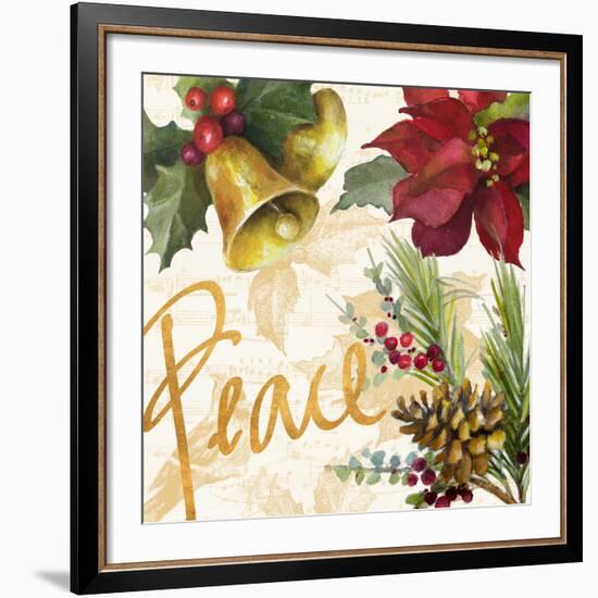 Christmas Poinsettia II-Lanie Loreth-Framed Giclee Print