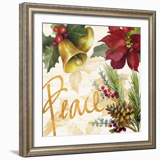 Christmas Poinsettia II-Lanie Loreth-Framed Giclee Print