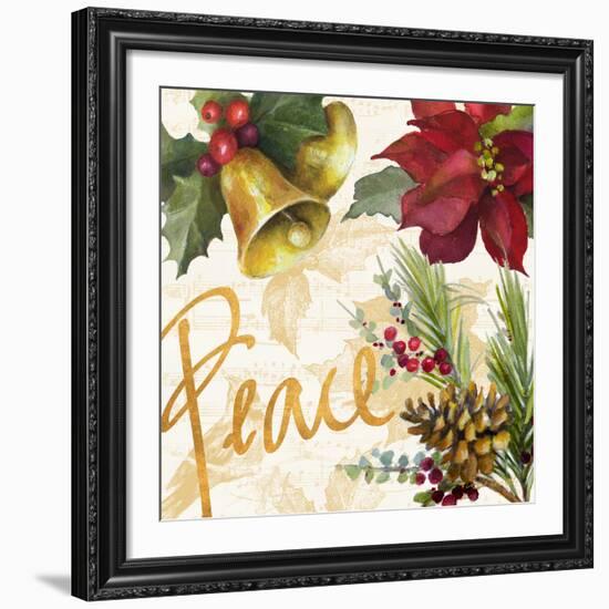 Christmas Poinsettia II-Lanie Loreth-Framed Giclee Print