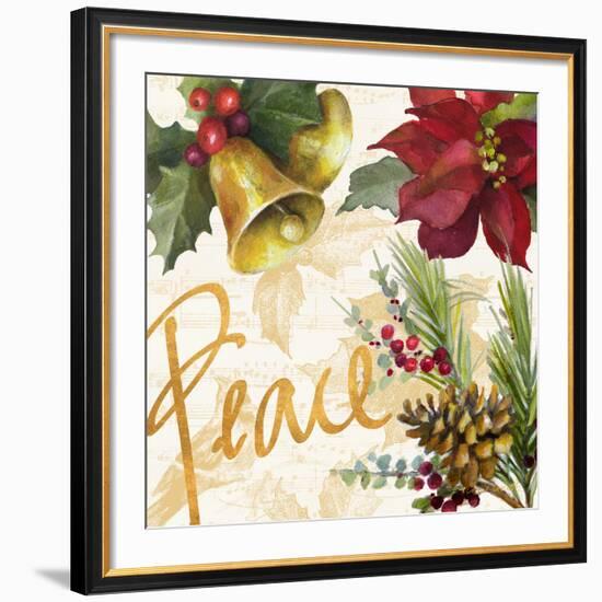 Christmas Poinsettia II-Lanie Loreth-Framed Giclee Print