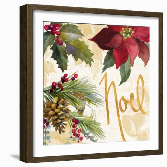 Christmas Poinsettia III-Lanie Loreth-Framed Premium Giclee Print