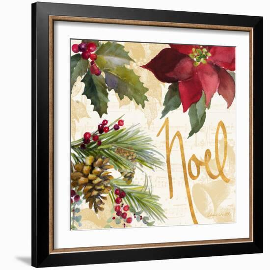 Christmas Poinsettia III-Lanie Loreth-Framed Premium Giclee Print