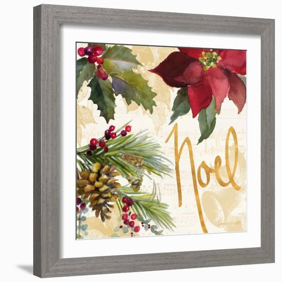 Christmas Poinsettia III-Lanie Loreth-Framed Art Print