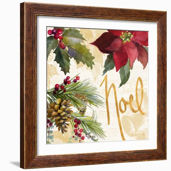 Christmas Poinsettia III-Lanie Loreth-Framed Art Print