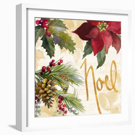 Christmas Poinsettia III-Lanie Loreth-Framed Art Print