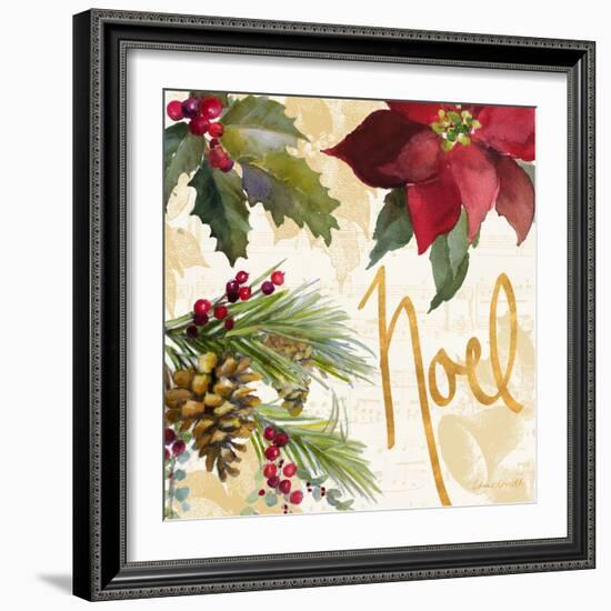 Christmas Poinsettia III-Lanie Loreth-Framed Art Print