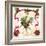 Christmas Poinsettia Ribbon II-Lanie Loreth-Framed Art Print