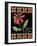 Christmas Pontsettia Black-Cyndi Lou-Framed Giclee Print