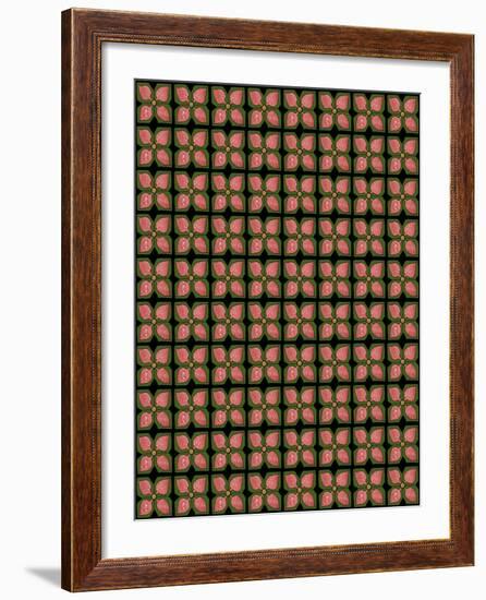 Christmas Pontsettia Repeat-Cyndi Lou-Framed Giclee Print