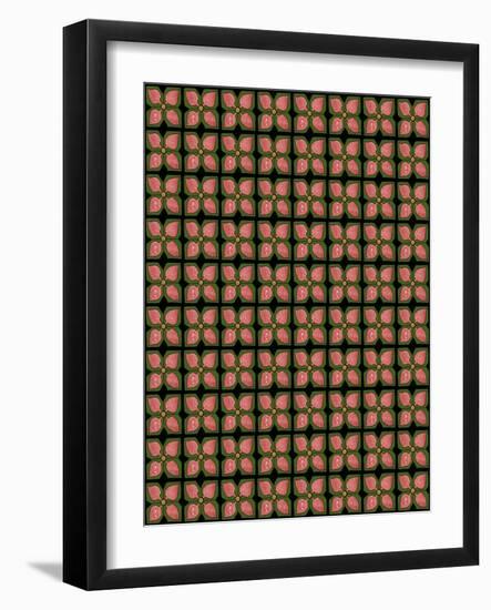 Christmas Pontsettia Repeat-Cyndi Lou-Framed Giclee Print