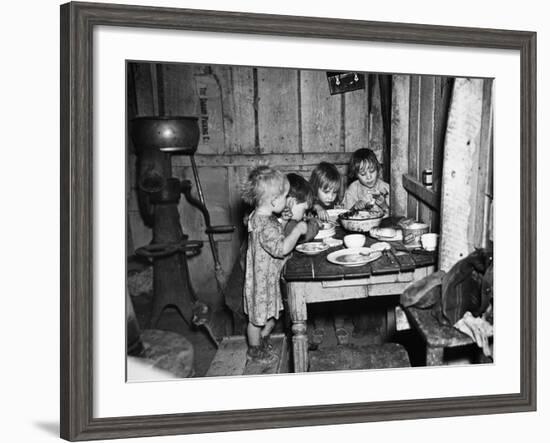 Christmas Poor, 1936-Russell Lee-Framed Photographic Print