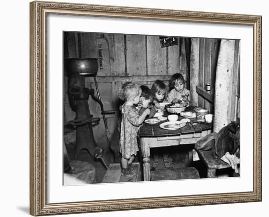 Christmas Poor, 1936-Russell Lee-Framed Photographic Print