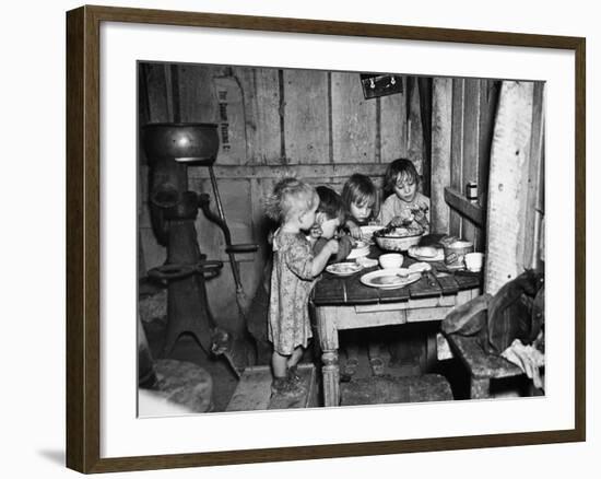 Christmas Poor, 1936-Russell Lee-Framed Photographic Print