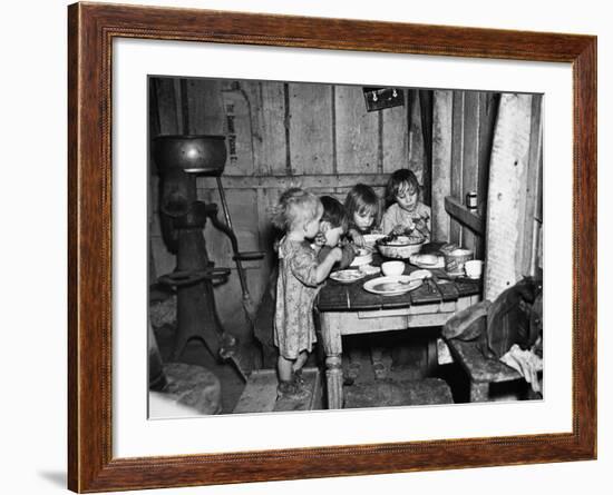 Christmas Poor, 1936-Russell Lee-Framed Photographic Print