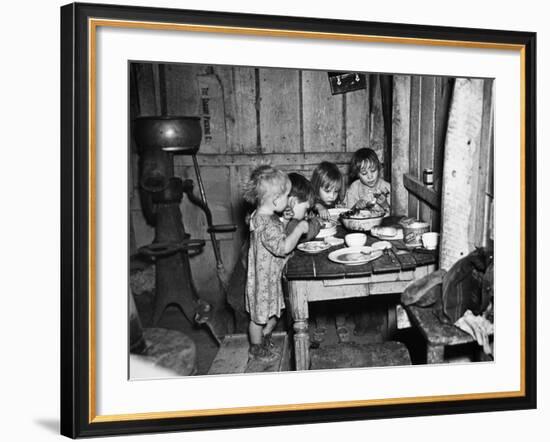 Christmas Poor, 1936-Russell Lee-Framed Photographic Print