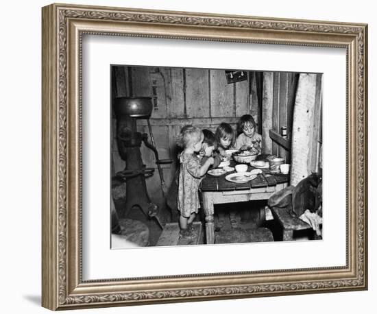 Christmas Poor, 1936-Russell Lee-Framed Photographic Print