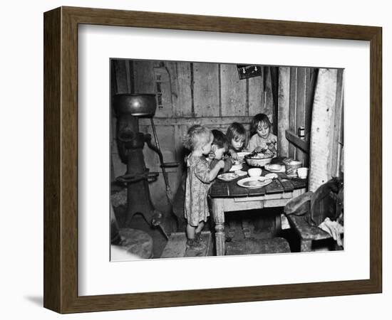 Christmas Poor, 1936-Russell Lee-Framed Photographic Print