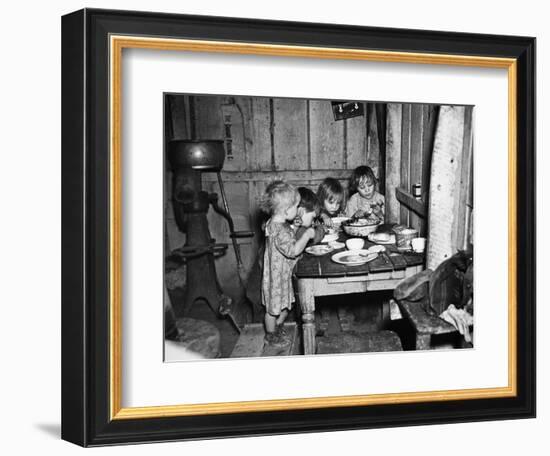 Christmas Poor, 1936-Russell Lee-Framed Photographic Print