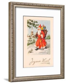 Christmas Postcard, c.1907-French School-Framed Giclee Print