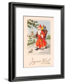 Christmas Postcard, c.1907-French School-Framed Giclee Print