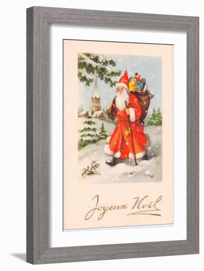 Christmas Postcard, c.1907-French School-Framed Giclee Print