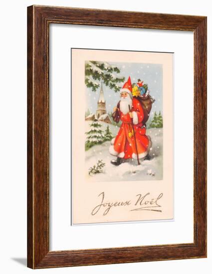 Christmas Postcard, c.1907-French School-Framed Giclee Print