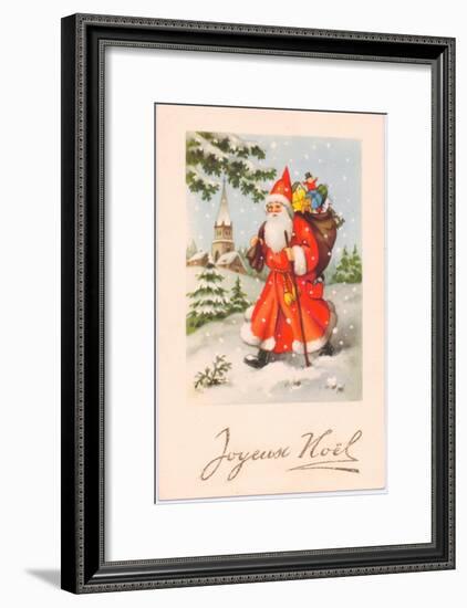 Christmas Postcard, c.1907-French School-Framed Giclee Print