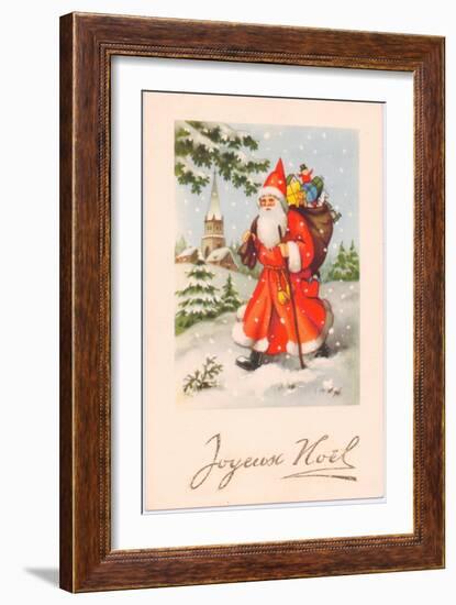 Christmas Postcard, c.1907-French School-Framed Giclee Print