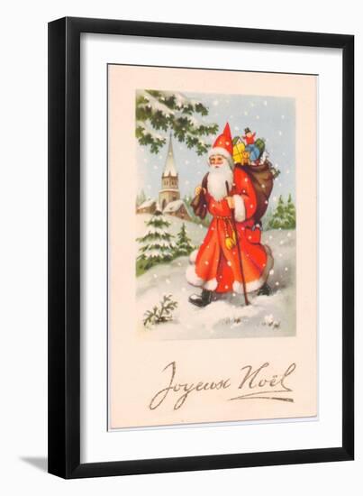 Christmas Postcard, c.1907-French School-Framed Giclee Print
