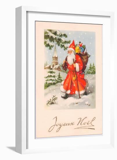 Christmas Postcard, c.1907-French School-Framed Giclee Print