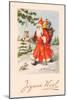 Christmas Postcard, c.1907-French School-Mounted Giclee Print