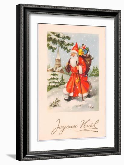 Christmas Postcard, c.1907-French School-Framed Giclee Print