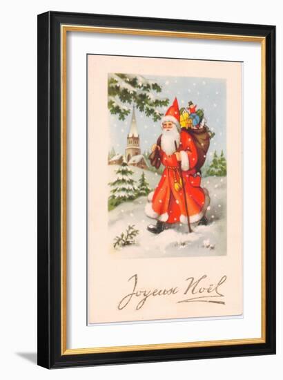 Christmas Postcard, c.1907-French School-Framed Giclee Print