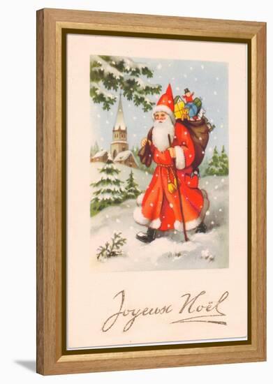 Christmas Postcard, c.1907-French School-Framed Premier Image Canvas