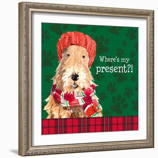 Christmas Puppy I-Lanie Loreth-Framed Art Print