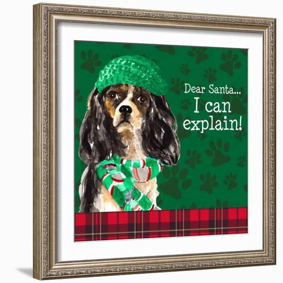 Christmas Puppy II-Lanie Loreth-Framed Art Print