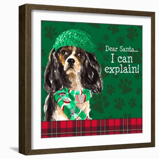 Christmas Puppy II-Lanie Loreth-Framed Art Print