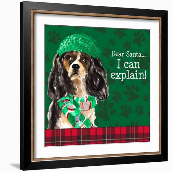 Christmas Puppy II-Lanie Loreth-Framed Art Print