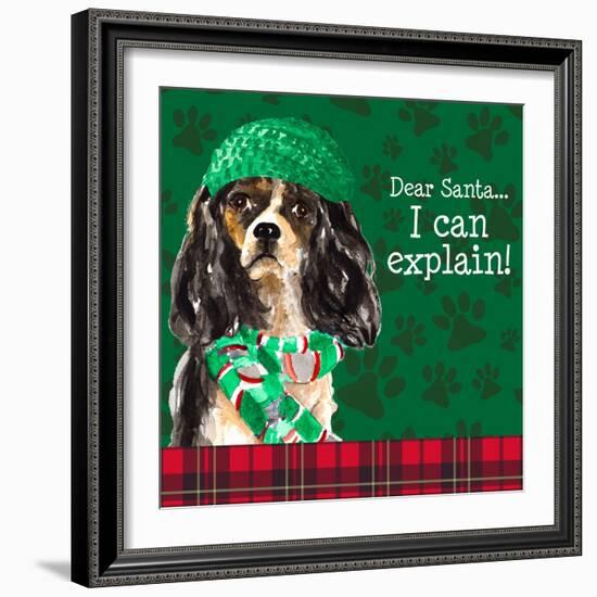 Christmas Puppy II-Lanie Loreth-Framed Art Print