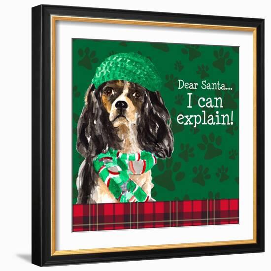 Christmas Puppy II-Lanie Loreth-Framed Art Print