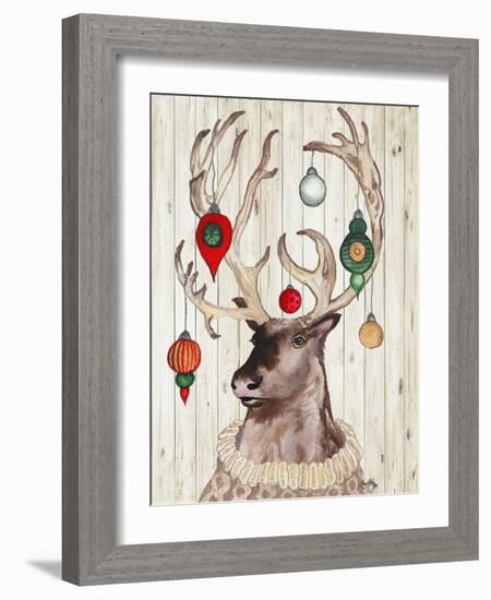 Christmas Reindeer I-Elizabeth Medley-Framed Art Print