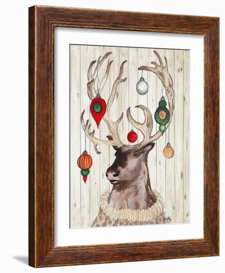 Christmas Reindeer I-Elizabeth Medley-Framed Art Print