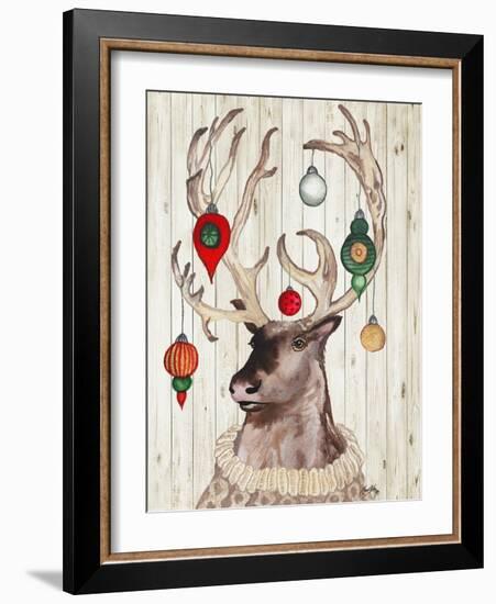 Christmas Reindeer I-Elizabeth Medley-Framed Art Print